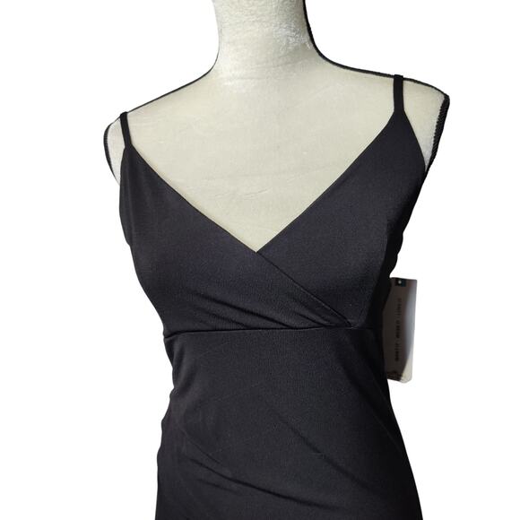 NWT Almost Famous Sz M Y2K Black Asymetrical Babydoll Dress Witchy Whimsy Goth - Picture 2 of 9